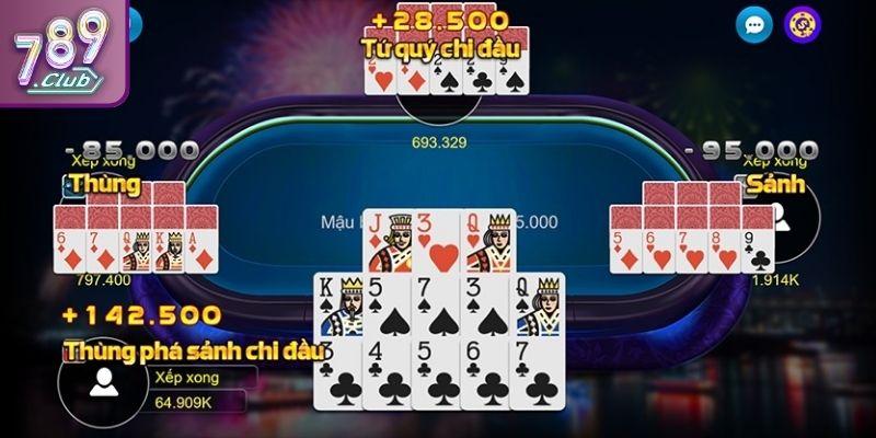 Mậu Binh 789CLUB - Cách Chơi Cơ Bản Và Chiến Lược Khôn Ngoan 3 Tạo lợi thế từ chi đầu qua bố trí bài khôn ngoan