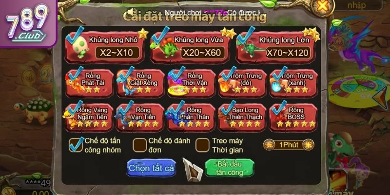 Săn Rồng 789CLUB Dễ Chiến Thắng Với Chiến Thuật Tối Ưu 3 Nhắm vào sinh vật mới